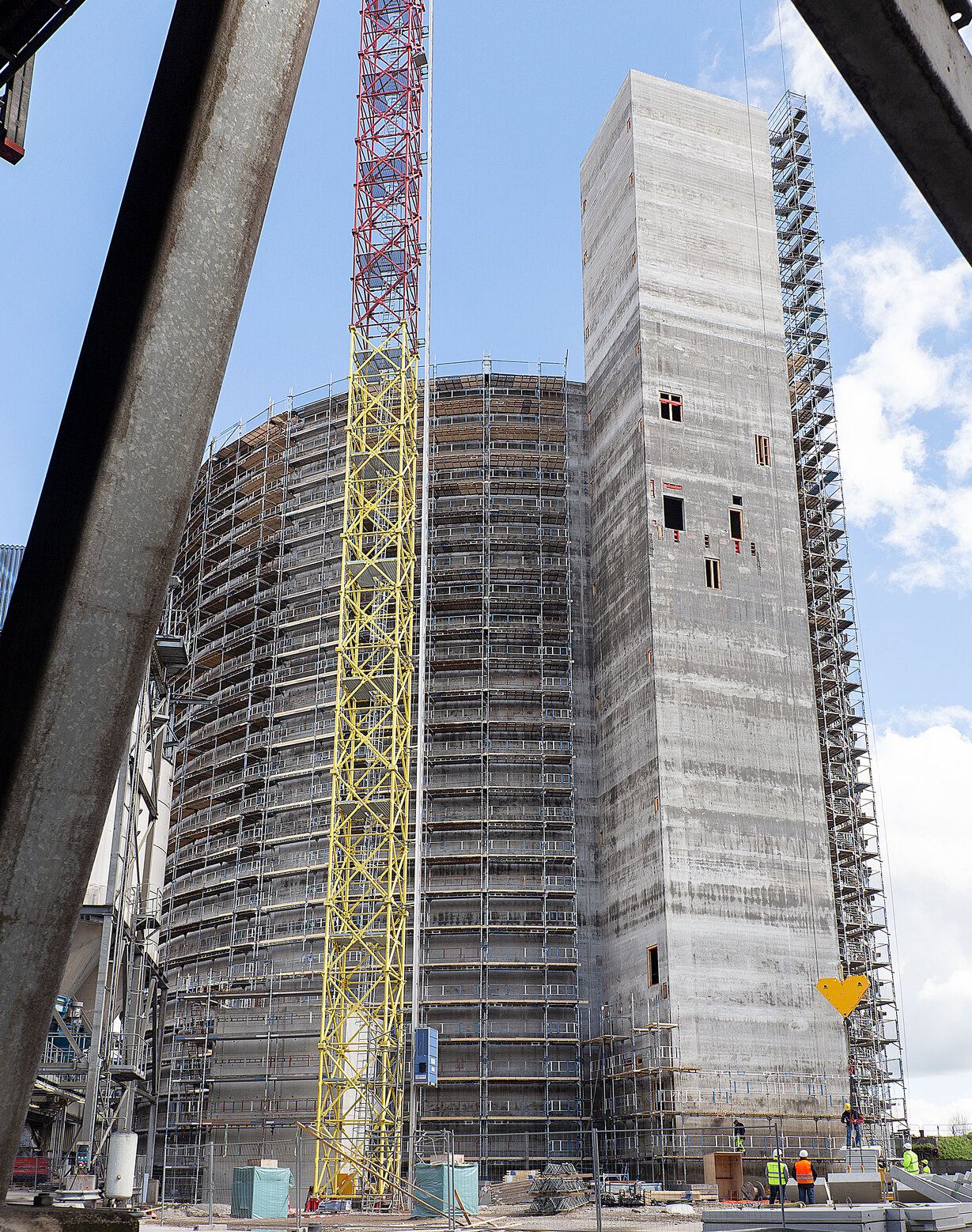 Byggnation av Nordic Sugars silo i Örtofta.